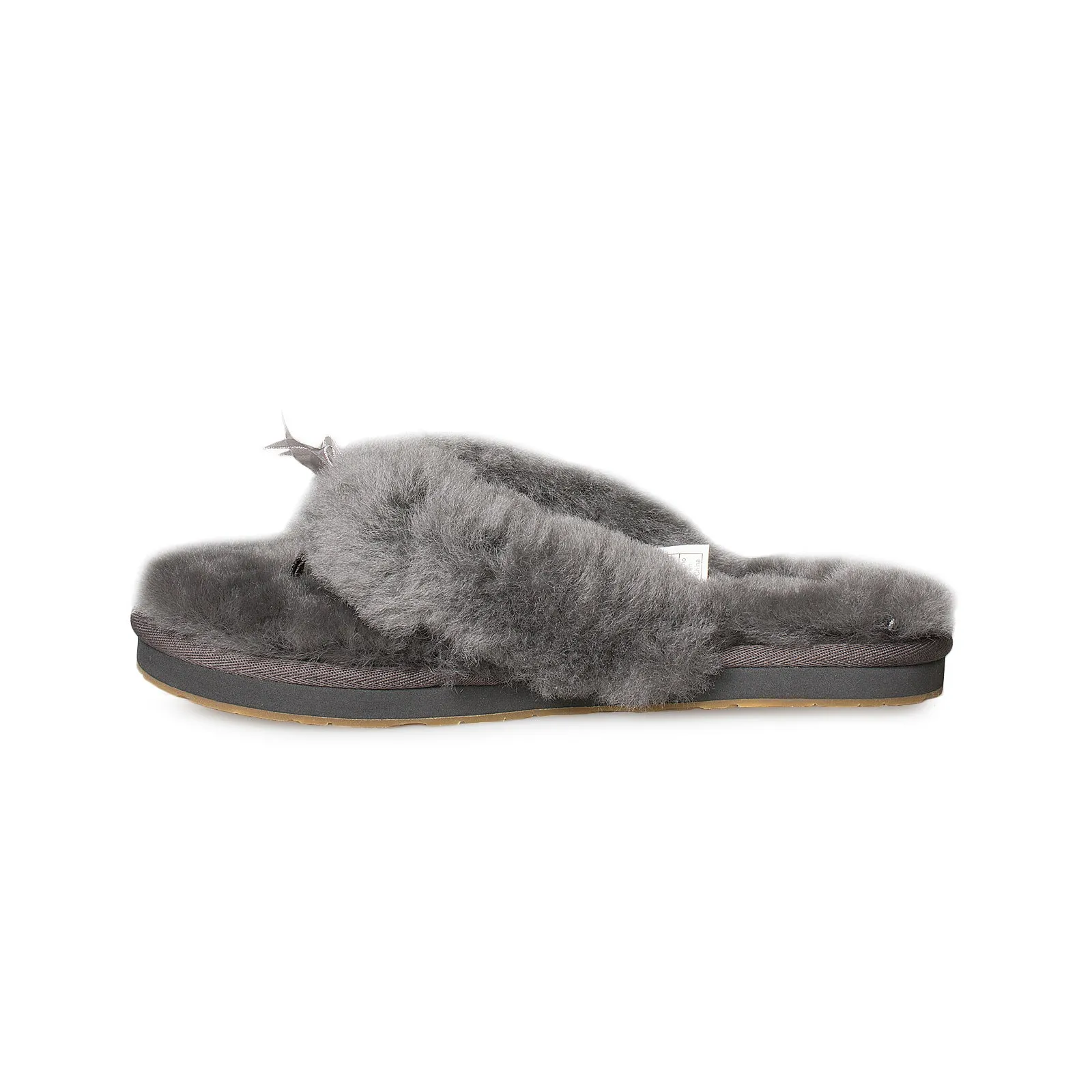 UGG Fluff Flip Flop III Grey Slippers - Women's