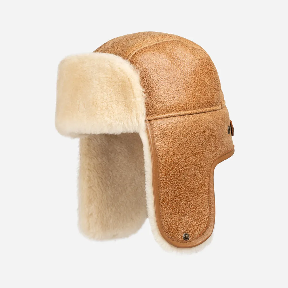 Ugg Lambskin & Shearling Aviator Hat