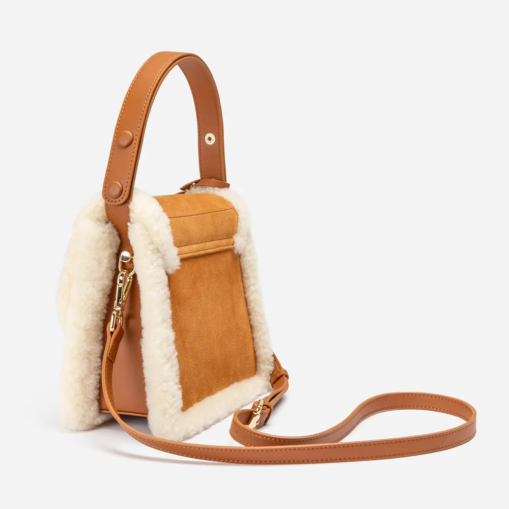 Ugg Shearling Logo Hand Bag