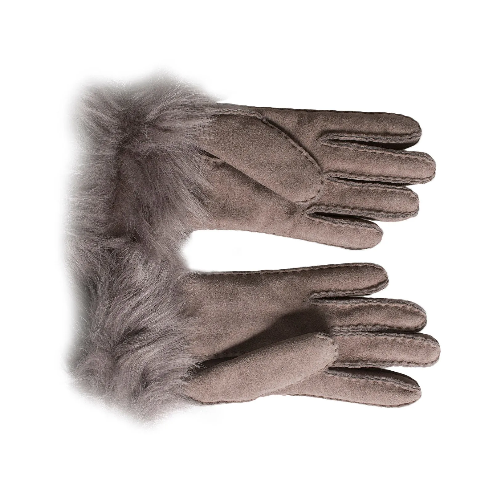 UGG Sheepskin 3 Pt Toscana Stormy Grey Gloves - Women's