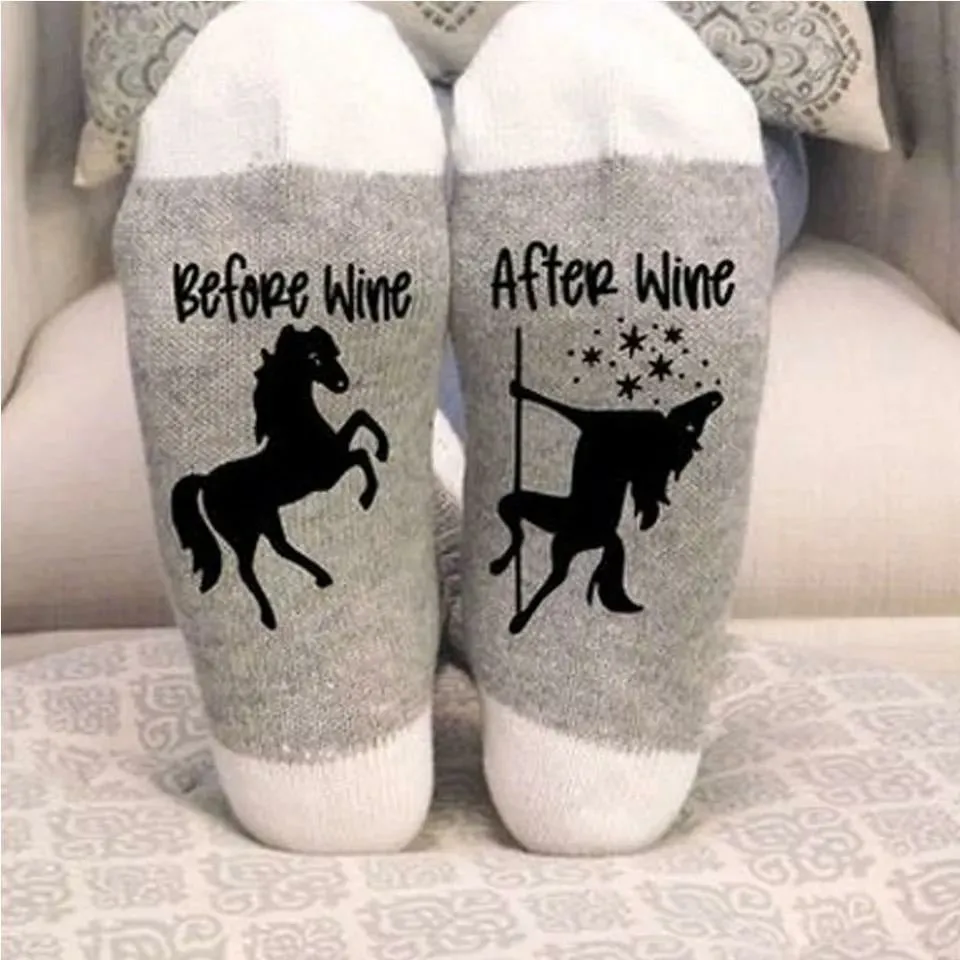 Unicorn Party Funny Socks