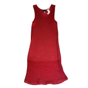 Vintage Red Slip Dress - M