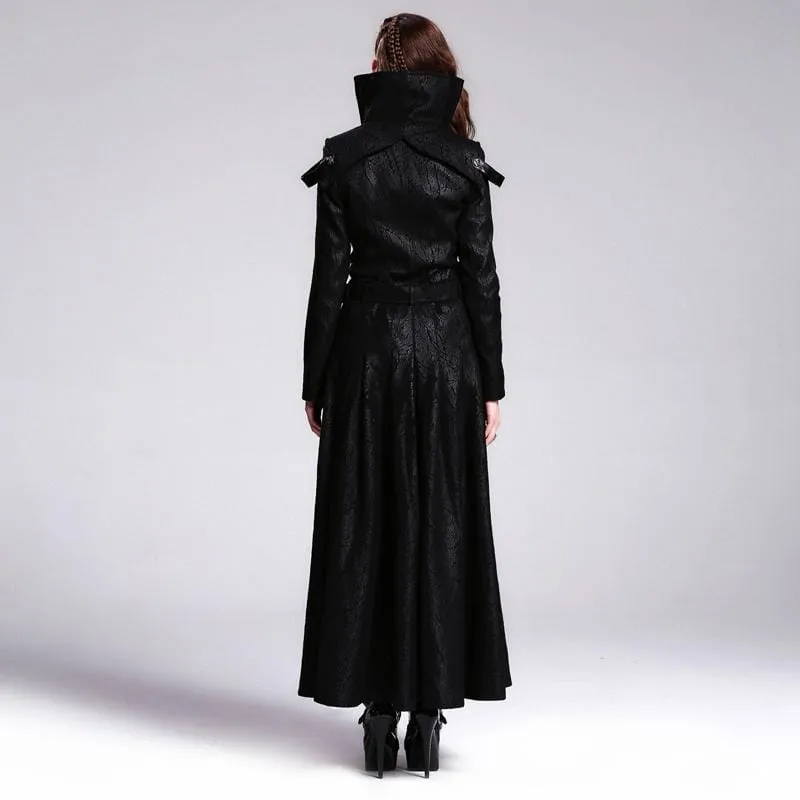 Women's Vintage Basque Style Coat with Detachable Skirt