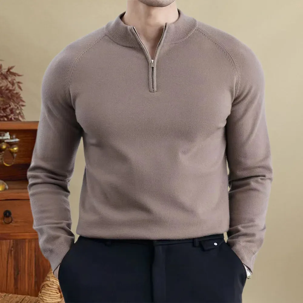 Wool smart casual premium sweater