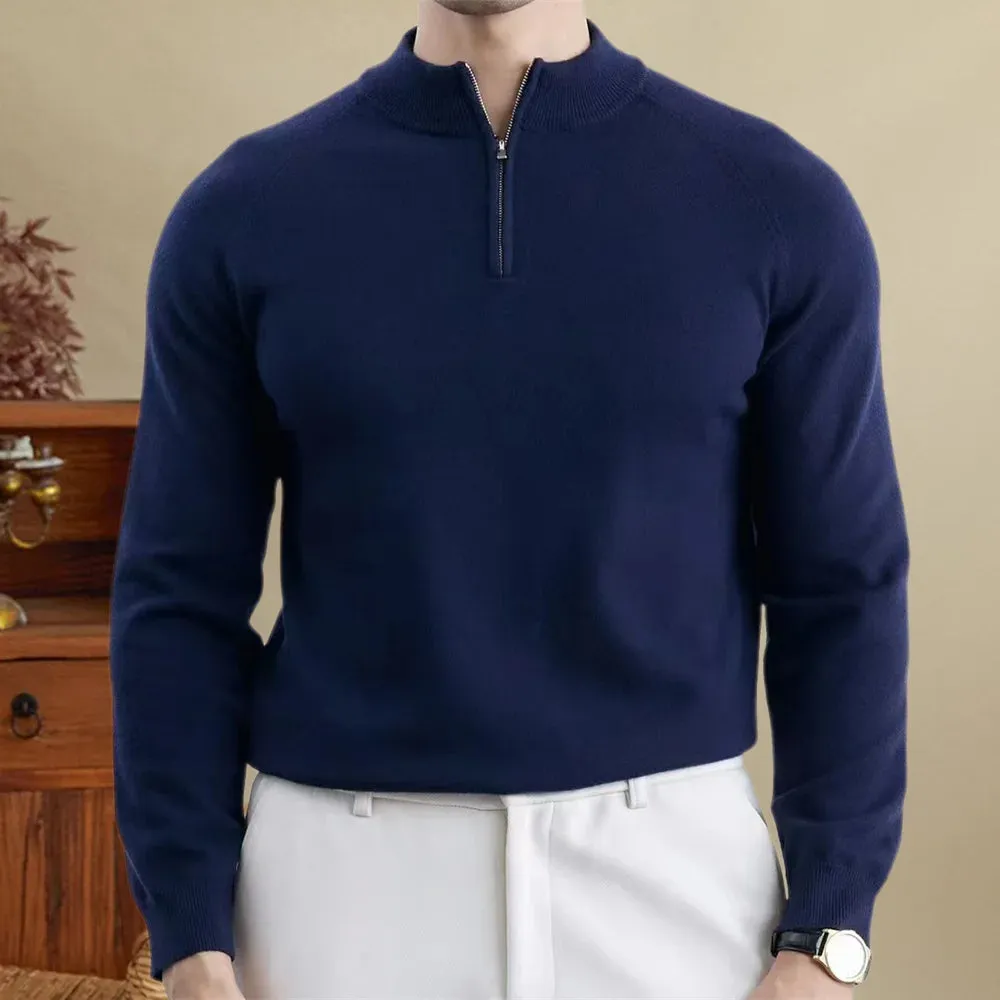 Wool smart casual premium sweater