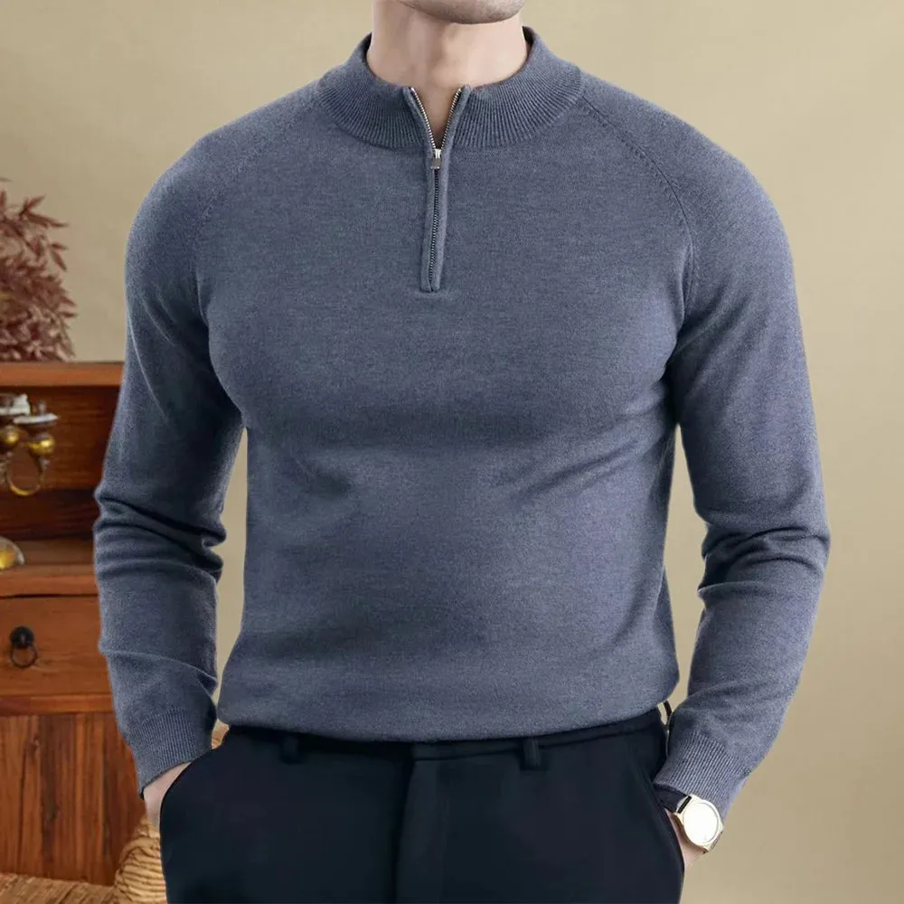 Wool smart casual premium sweater