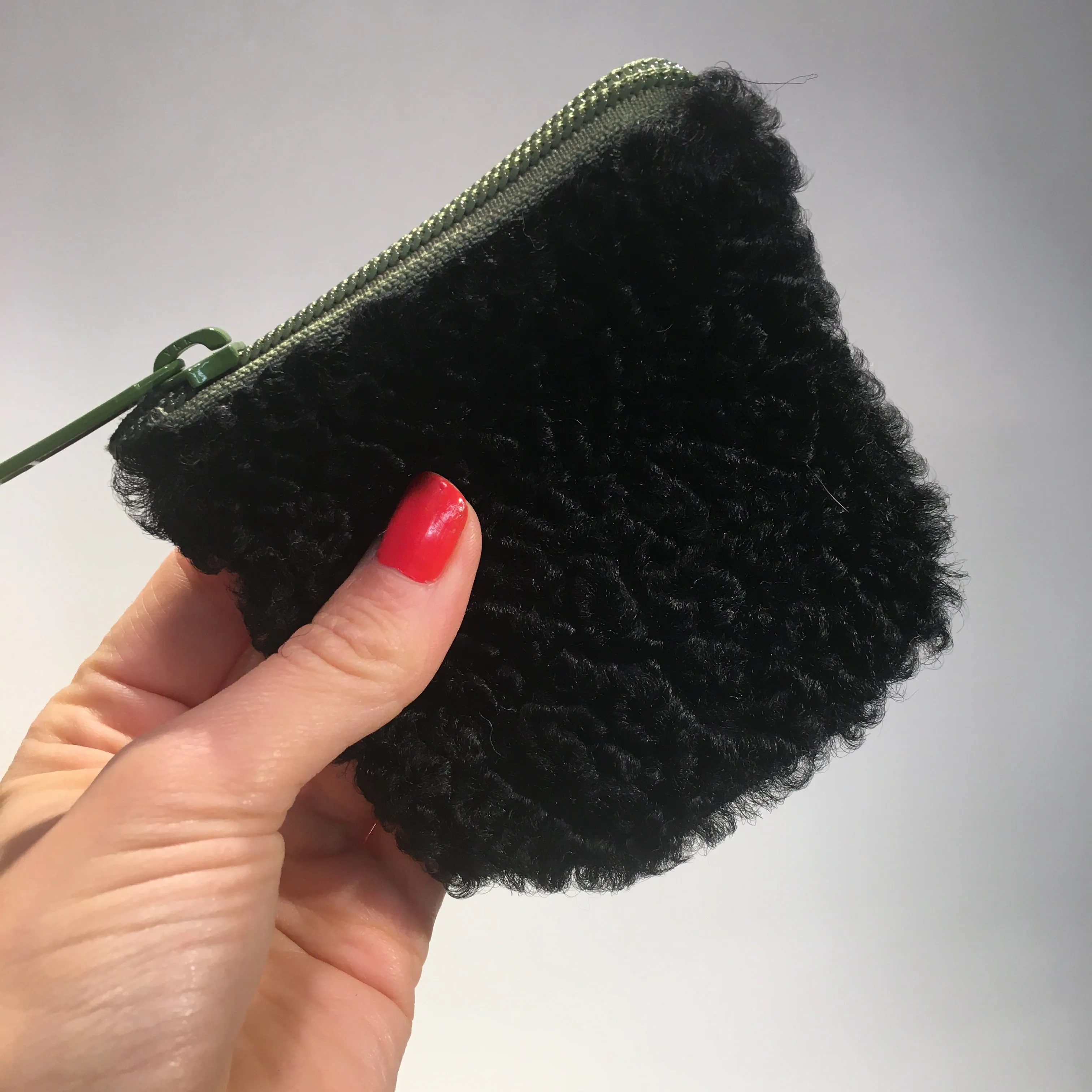 XS Recycled Shearling Pouch