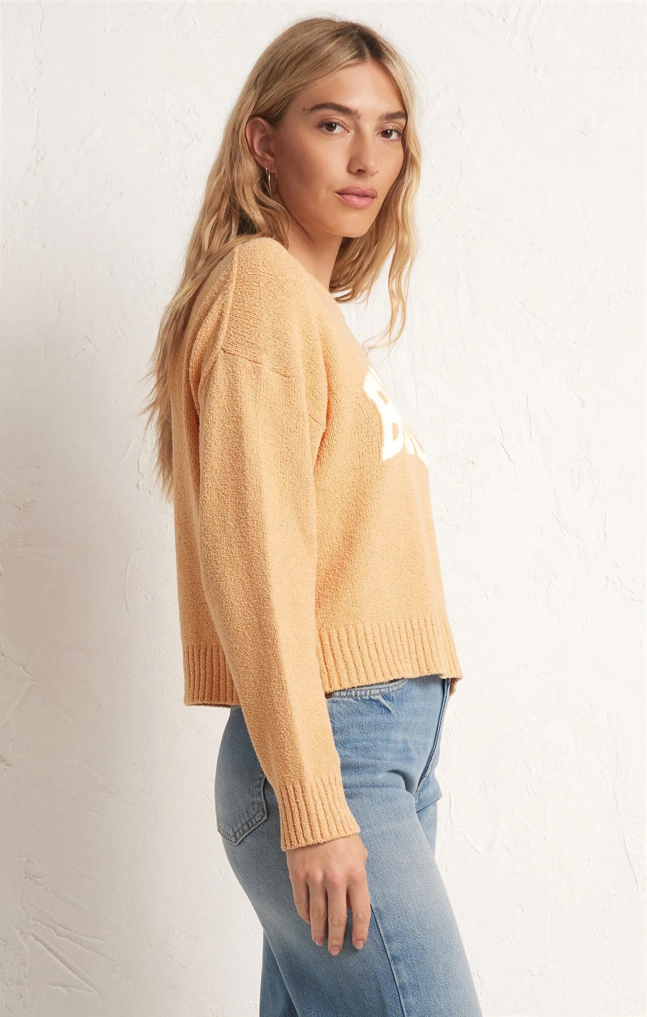 Z Supply Beach Sweater - ORANGE CREAM