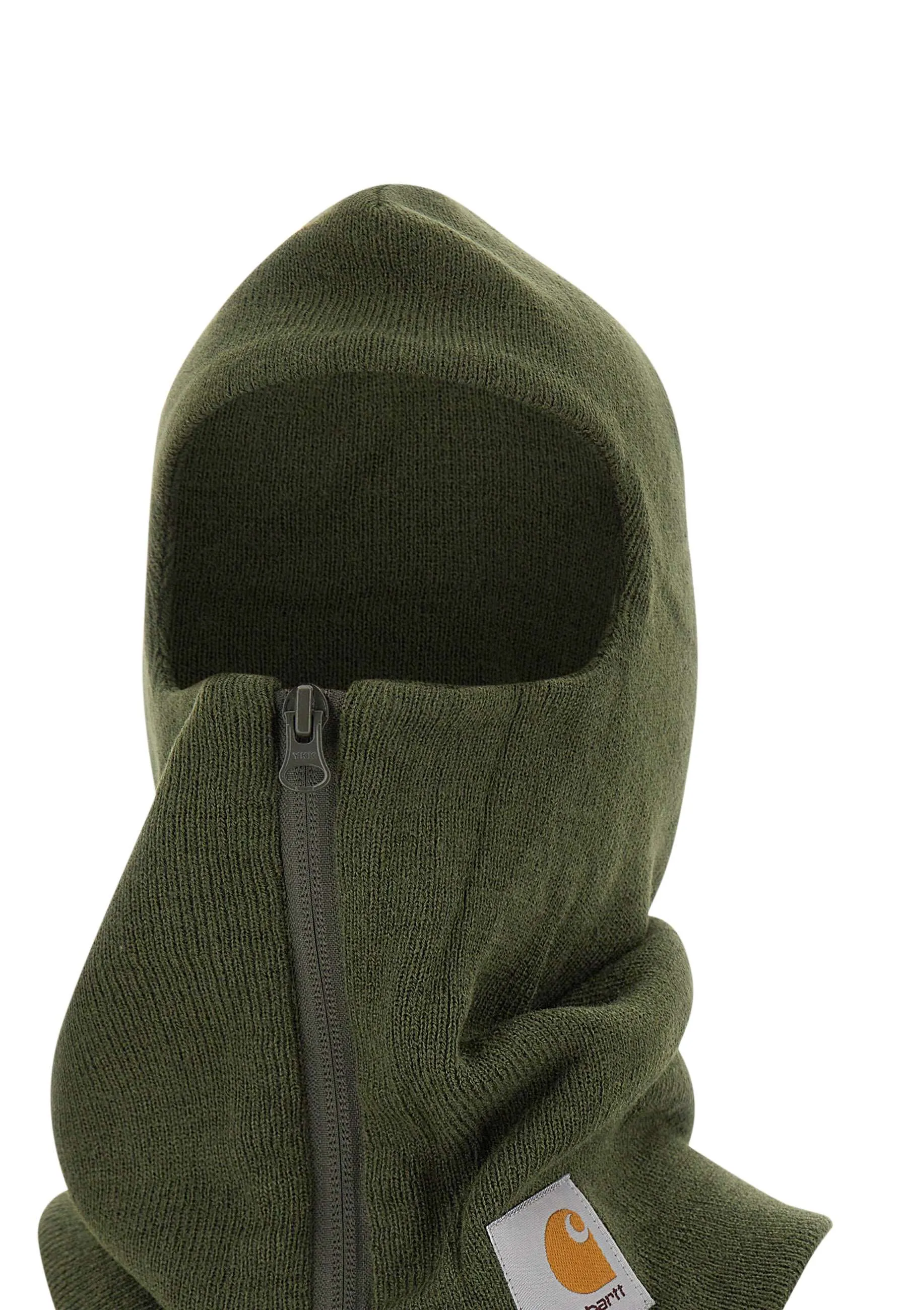 Zip Mask Green Balaclava with Zipper